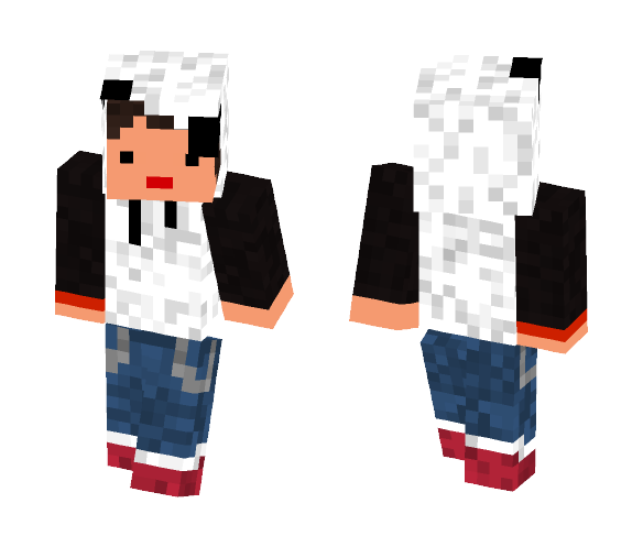 Download Free Panda Girl Tomboy Skin for Minecraft image 1 Panda Girl Tomboy - Girl Minecraft Skins - image 1
