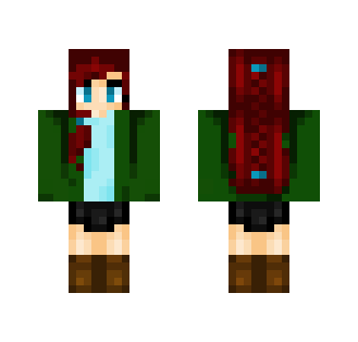 Redhead in a Green Sweater