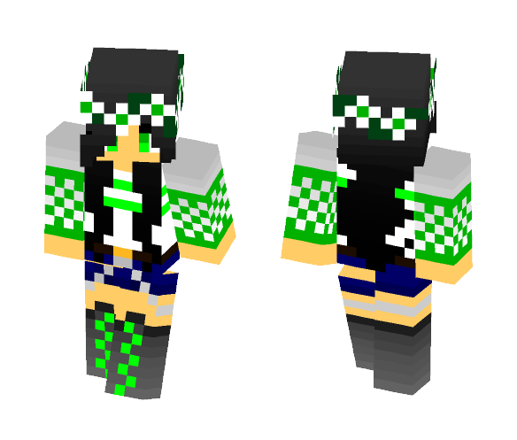 Green Girl - Girl Minecraft Skins - image 1