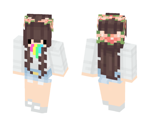 SnapChat:Rainbow Filter - Female Minecraft Skins - image 1