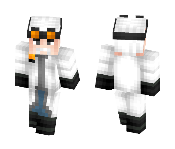 Download Free Head Scientist Skin for Minecraft image 1 Head Scientist - Male Minecraft Skins - image 1