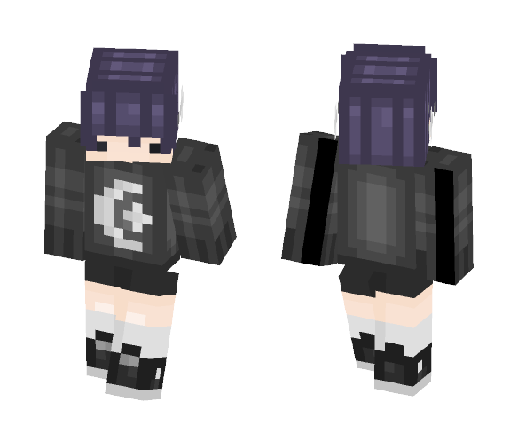 Download Free Mooooon~ Skin for Minecraft image 1 Mooooon~ - Interchangeable Minecraft Skins - image 1