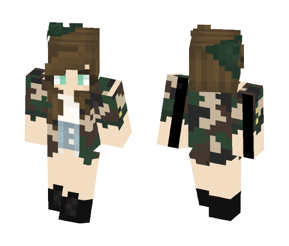 Download Free ➸''militaire'' Skin for Minecraft image 1 ➸''militaire'' - Female Minecraft Skins - image 1