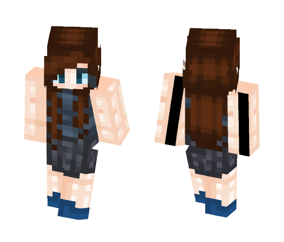 Download Free Sadness Skin for Minecraft image 1 Sadness - Female Minecraft Skins - image 1