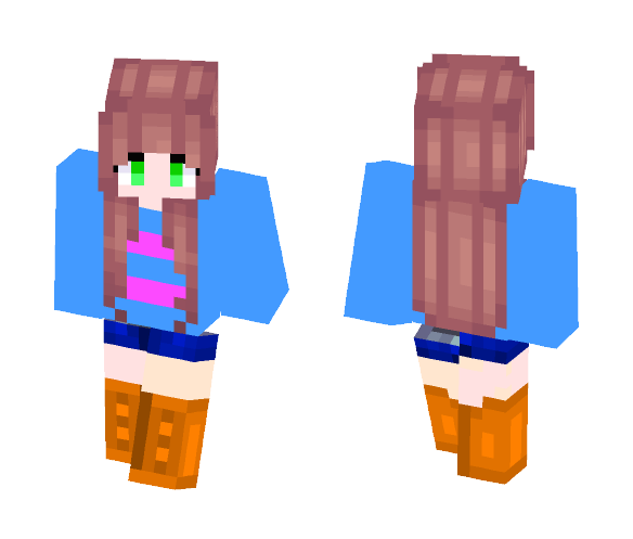Ira Jean - Undertale OC ~ Madtato - Female Minecraft Skins - image 1