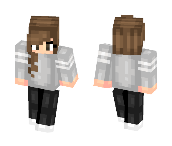 Download Free Casual Girl Skin for Minecraft image 1 Casual Girl - Girl Minecraft Skins - image 1
