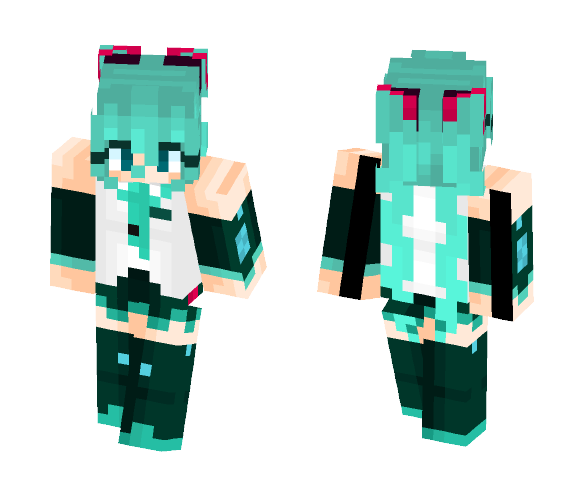 [VOCALOID V4X] Hatsune Miku - Female Minecraft Skins - image 1