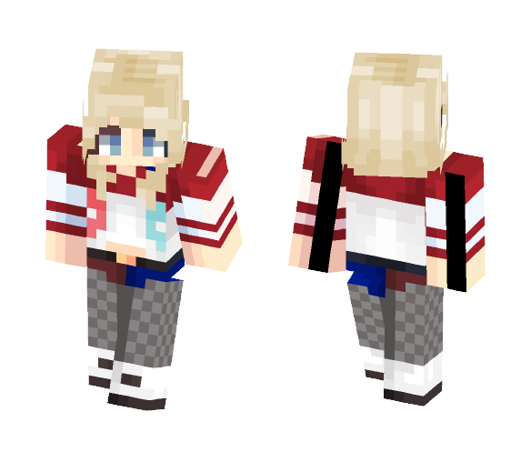 Harley Quinn || Goatee - Comics Minecraft Skins - image 1