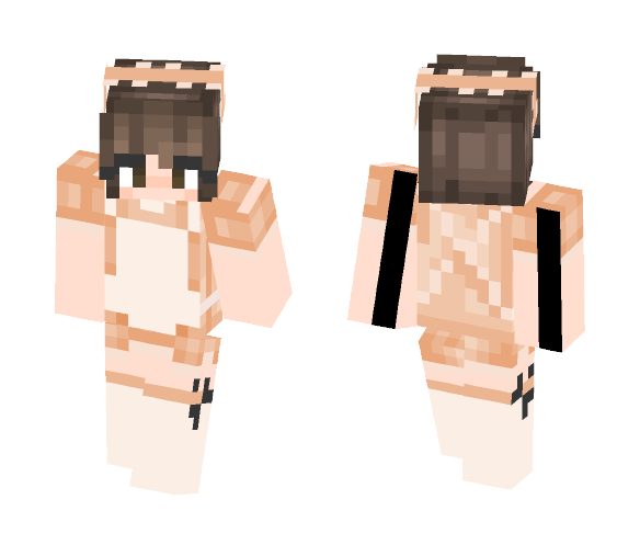 Maid Peach - Female Minecraft Skins - image 1