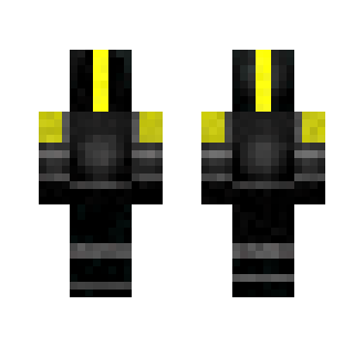 yellow future robot/ miner suit
