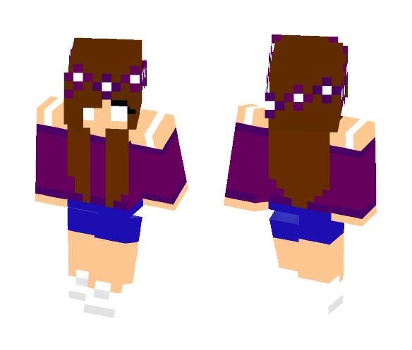 Download Free herobrine girl Skin for Minecraft image 1 herobrine girl - Girl Minecraft Skins - image 1
