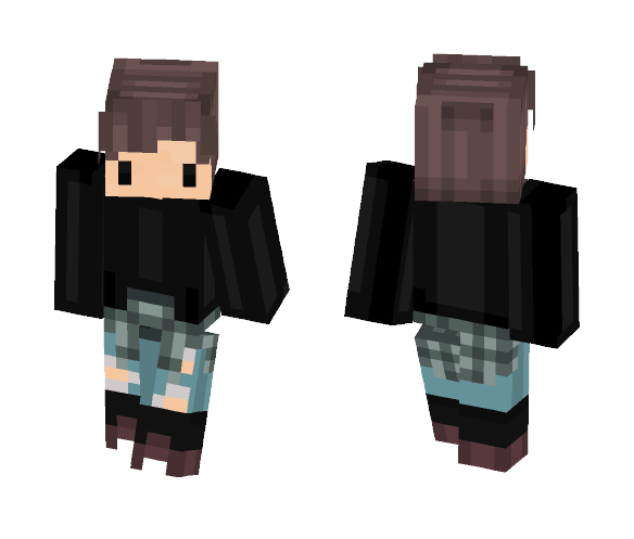 Chill Hoodie Kid | Chibi - Male Minecraft Skins - image 1