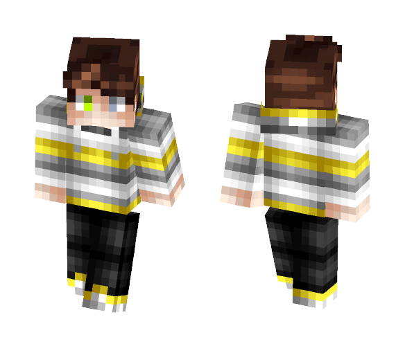 Boy in Yellow Hoodie - Boy Minecraft Skins - image 1
