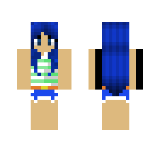 blue casual - Female Minecraft Skins - image 2