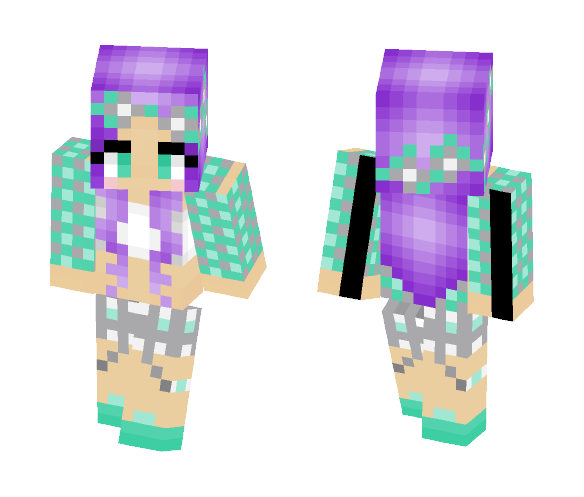 Flowercrown Girl (2) - Flower Crown Minecraft Skins - image 1