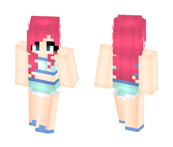 Download Free Summer Girl Skin for Minecraft image 1 Summer Girl - Girl Minecraft Skins - image 1