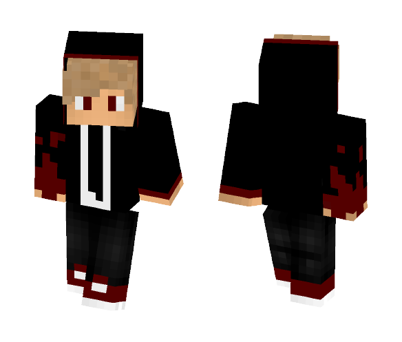 Boy with Red Power Hand - Boy Minecraft Skins - image 1