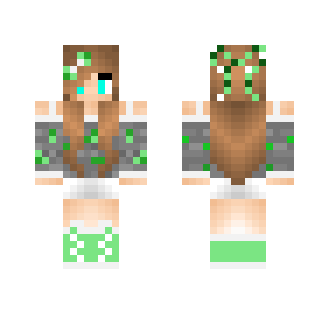 The Emerald Element (Shirt is 1.8) - Female Minecraft Skins - image 2