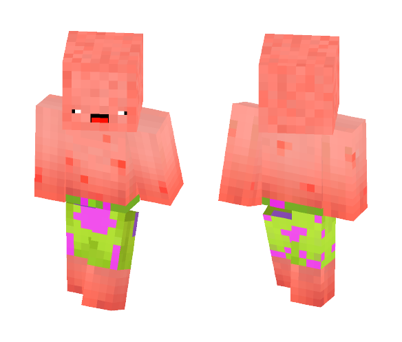 Download Free Derp Patrick | MadeForPvP Skin for Minecraft image 1 Derp Patrick | MadeForPvP - Male Minecraft Skins - image 1