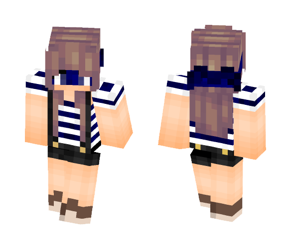 B L U E - B U S T E R - Female Minecraft Skins - image 1
