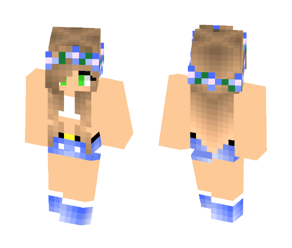Download Free Flower girl Skin for Minecraft image 1 Flower girl - Girl Minecraft Skins - image 1