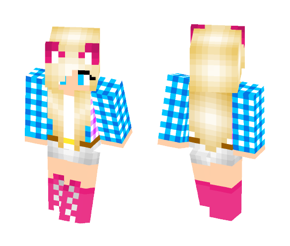 Cute cat girl - Cat Minecraft Skins - image 1