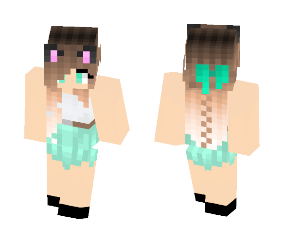 Cute Cat girl - Cat Minecraft Skins - image 1