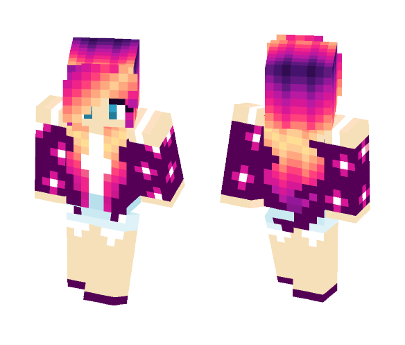 Download Free Pretty flower girl Skin for Minecraft image 1 Pretty flower girl - Girl Minecraft Skins - image 1
