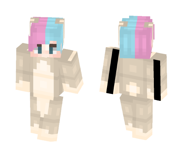 Download Free Cotton Candy Bunny - 50 Followers? Skin for Minecraft image 1 Cotton Candy Bunny - 50 Followers? - Male Minecraft Skins - image 1