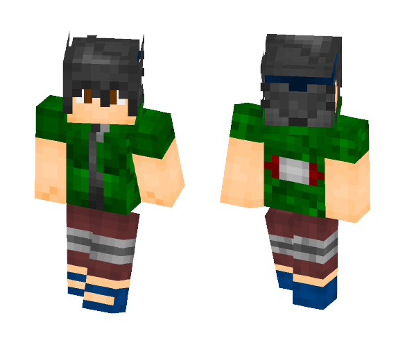 Shinobi - Black Hair - Male Minecraft Skins - image 1