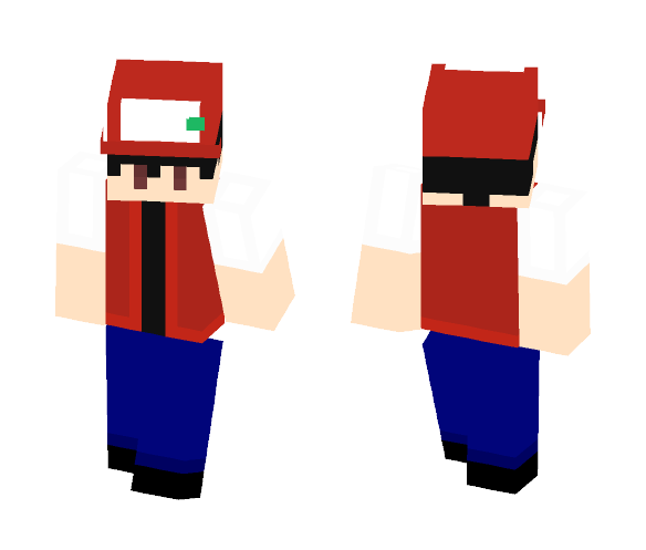 PKMN Trainer Red - Male Minecraft Skins - image 1