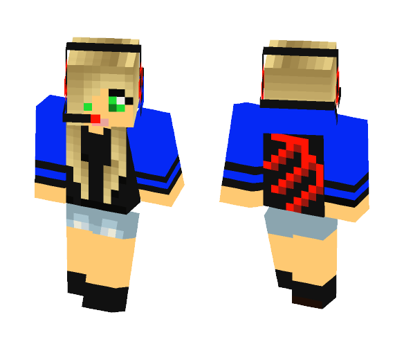 Gamer Girl (Blonde) - Girl Minecraft Skins - image 1