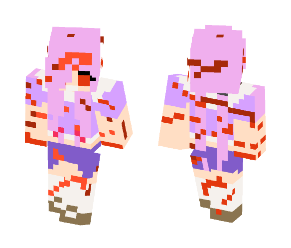Mirai nikki Yuno Yandere mode - Female Minecraft Skins - image 1