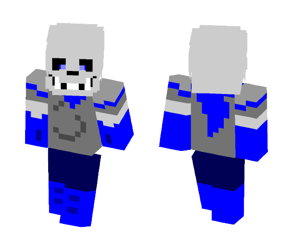 Download Free Blueberry Sans Skin for Minecraft image 1 Blueberry Sans - Male Minecraft Skins - image 1