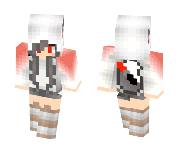 Download Free Blood VR of this random skin Skin for Minecraft image 1 Blood VR of this random skin - Female Minecraft Skins - image 1