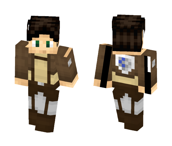 Eren Jaeger - Male Minecraft Skins - image 1