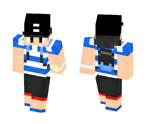 Pokemon Trainer Alola Region (male) - Male Minecraft Skins - image 1