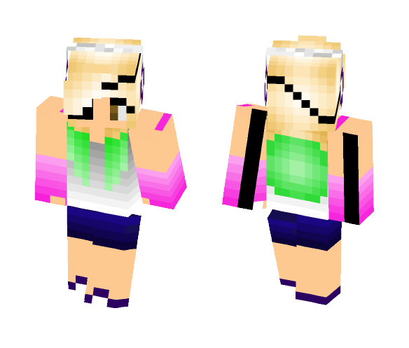 Eye Patch Girl - Girl Minecraft Skins - image 1