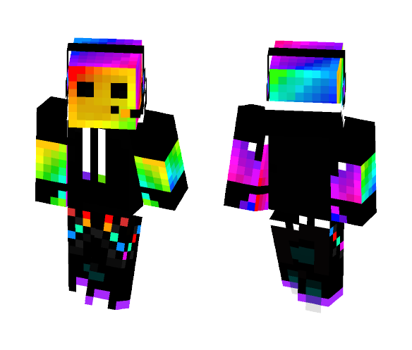 Rainbow Guy - Male Minecraft Skins - image 1