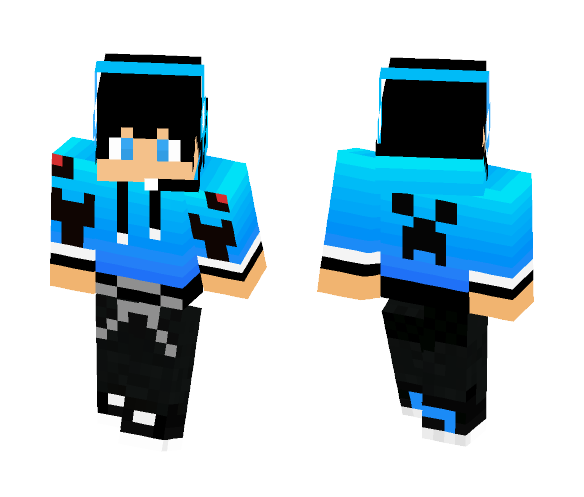 Download Free xXBlu_ThiefXx's Skin (Blue) Skin for Minecraft image 1 xXBlu_ThiefXx's Skin (Blue) - Male Minecraft Skins - image 1