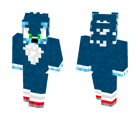 Werehog Sonic--Sonic Unleashed - Male Minecraft Skins - image 1