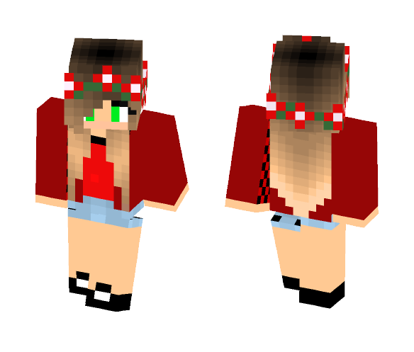 Rose Girl - Girl Minecraft Skins - image 1