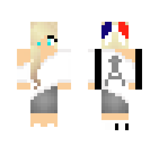 Pray for Paris skin 2 - Female Minecraft Skins - image 2
