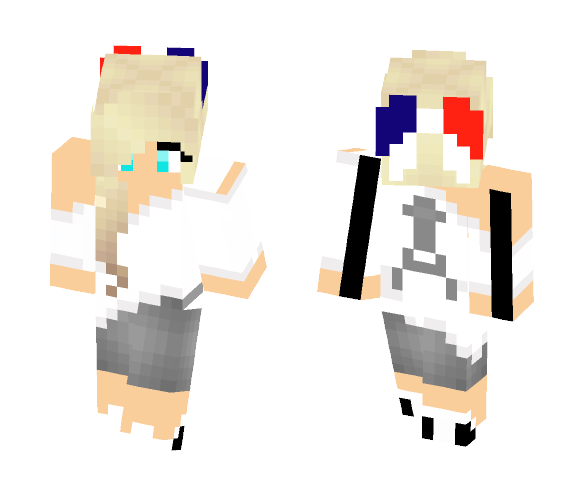 Pray for Paris skin 2 - Female Minecraft Skins - image 1