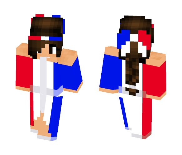 Pray for Paris - Female Minecraft Skins - image 1