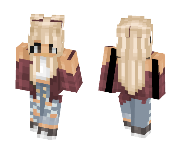 ~XPikaGirl :3~ Red Girl o3o - Girl Minecraft Skins - image 1