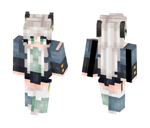 ~XPikaGirl :3~ Blue'n'Green c: - Female Minecraft Skins - image 1