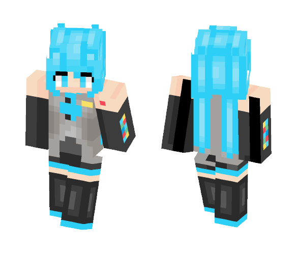 Hatsune Miku! - Female Minecraft Skins - image 1