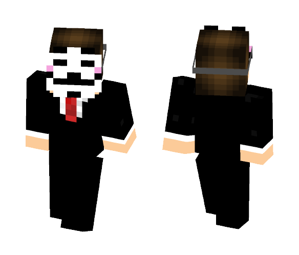 Hacker skin - Male Minecraft Skins - image 1