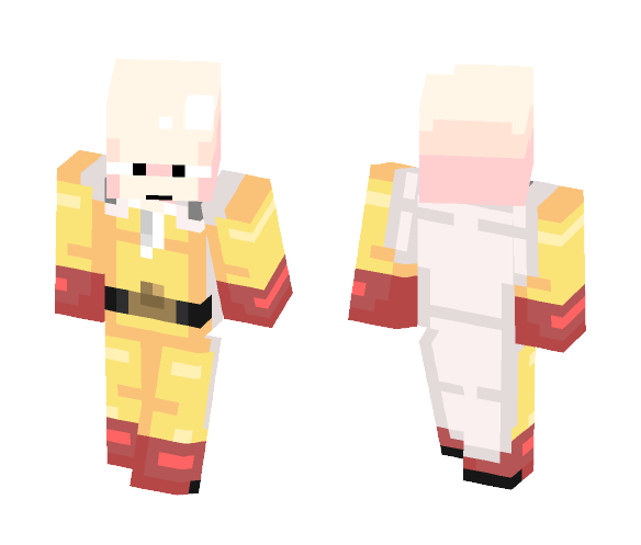 Bald Cape-OPM [Saitama] - Male Minecraft Skins - image 1